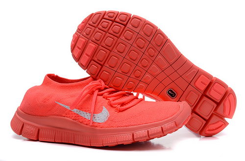 Nike Free 5.0 Flyknit Women Red On Sale
